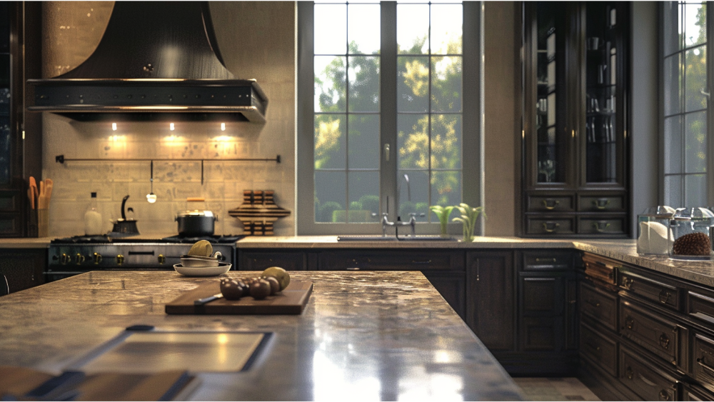 A kitchen remodel
