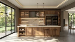 How deep are kitchen cabinets