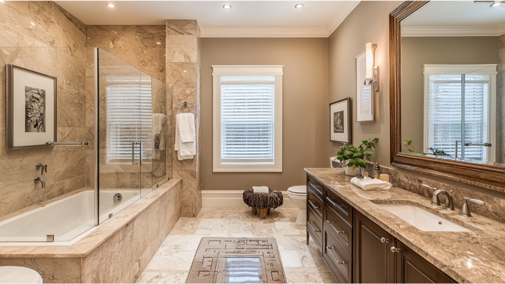 A simple bathroom vanity